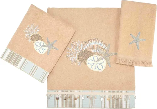 Miniatura 15 de Avanti Linens - Juego de toallas de 3 piezas, toallas de algodón suaves y absorbentes (colección Caicos)