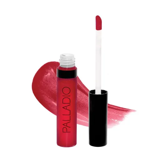 Miniatura 20 de Palladio Brillo de labios, brillo de labios no pegajoso, contiene vitamina E y aloe, ofrece un color intenso e hidratación, minimiza las arrugas