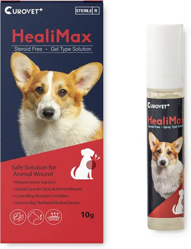HealiMax, gel para el cuidado de heridas para perros y gatos, 0.35 onzas. Seguro y fácil de cuidar con ingredientes 100% naturales. Quemaduras,