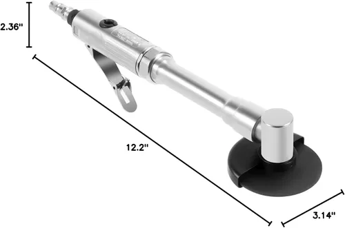 Miniatura 10 de Amoladora angular neumática de mango largo, herramienta de corte neumática de 90 PSI 25000 RPM, alcance extendido de 12.2 pulgadas para espacios