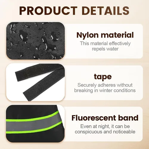 Miniatura 5 de Fundas para llave de agua exteriores para invierno, aislamiento térmico, 9.8 x 6.3 pulgadas, impermeables, protección contra el hielo, cubierta Verde