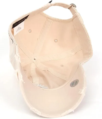 Miniatura 5 de Flipper Gorra de béisbol con diseño de margaritas de algodón lavado sin estructura, diseño de cara sonriente