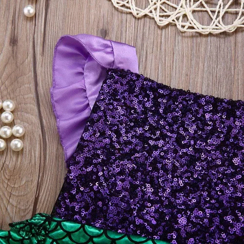 Miniatura 6 de Mameluco de sirena con lentejuelas para bebé niña