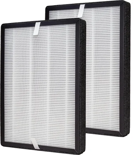 Paquete de 2 filtros True HEPA GL-FS32, compatibles con MOOKA/KOIOS GL-FS32 y AZEUS GL-FS32 purificador de aire, 3 en 1 H13 True HEPA elimina el