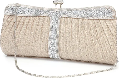 Miniatura 8 de Monederos de mano con diamantes de imitación para mujer, bolsos y bolsos formales de boda, fiesta, graduación, bolsas de dinero