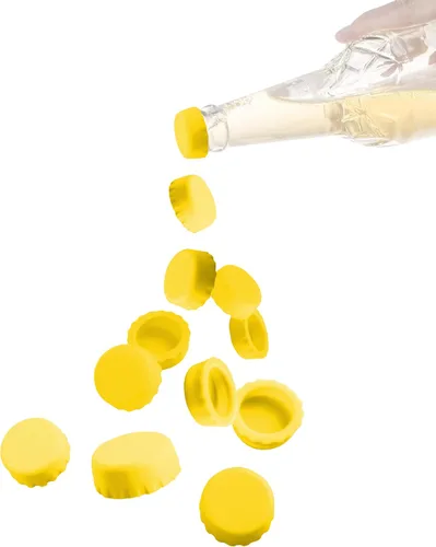 Miniatura 5 de Joso Tapones para botellas, tapa de botella de goma de silicona para ahorro de cerveza, sombrero de tapón de botella de soda, resellado Rosado