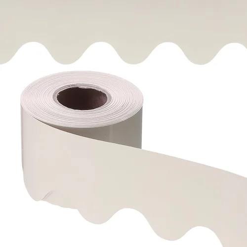 Miniatura 17 de PATIKIL Borde para tablón de anuncios, 65.5 pies, póster, pizarra, corcho, decoración, bordes festoneados, decoración de pared para aula, oficina