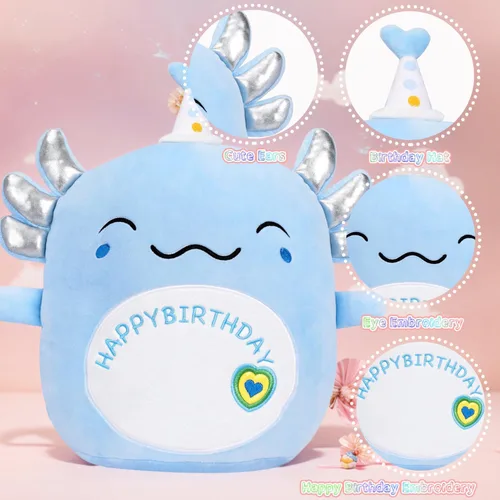 Miniatura 17 de Capybara - Almohada de peluche de cumpleaños de 14 pulgadas, bonita almohada de feliz cumpleaños Capybara, regalos para niños y niñas
