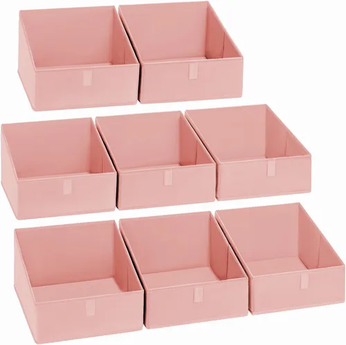 Miniatura 57 de DIMJ Contenedores de almacenamiento trapezoidales para ropa, 4 paquetes organizadores de armario y cestas de almacenamiento, cestas plegables