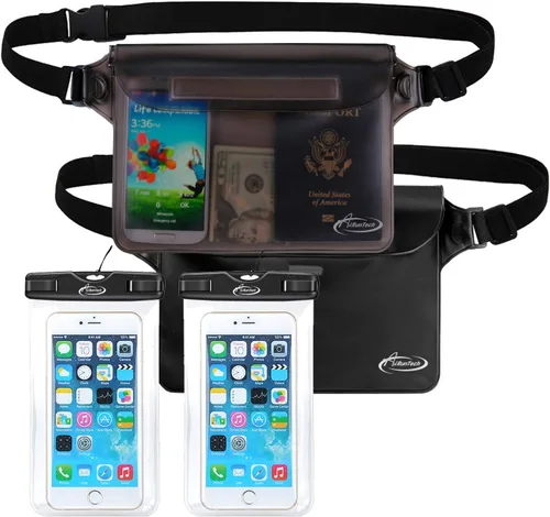 AiRunTech Bolsa seca impermeable y bolsa impermeable para teléfono celular para deportes acuáticos al aire libre, canotaje, senderismo, kayak, pesca