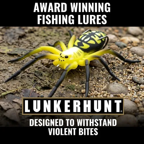 Miniatura 4 de LUNKERHUNT Señuelo de Araña Fantasma para Pesca de Lubina (2.5 Pulgadas) Señuelo de Pesca de Araña de Superficie con Acción de Caminar Natural