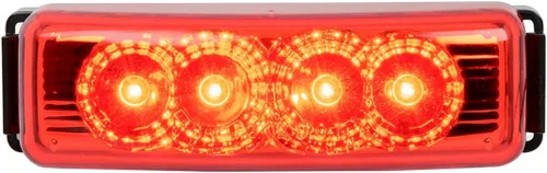 Miniatura 8 de GG Grand General 77853 Luz LED rectangular rojo/transparente Spyder con soporte negro Rojo (Red/Clear)