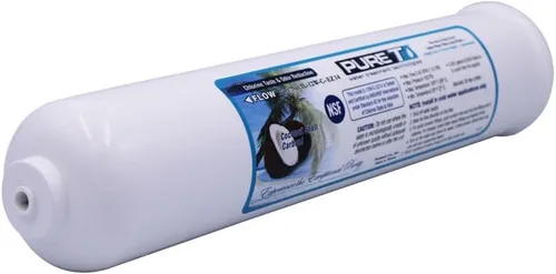 Miniatura 6 de PureT Filtro compacto poscarbono en línea de 2 x 6 pulgadas con conexión roscada NPT de 1/4 pulgadas - Filtro de pulido GAC para sistemas de ósmosis