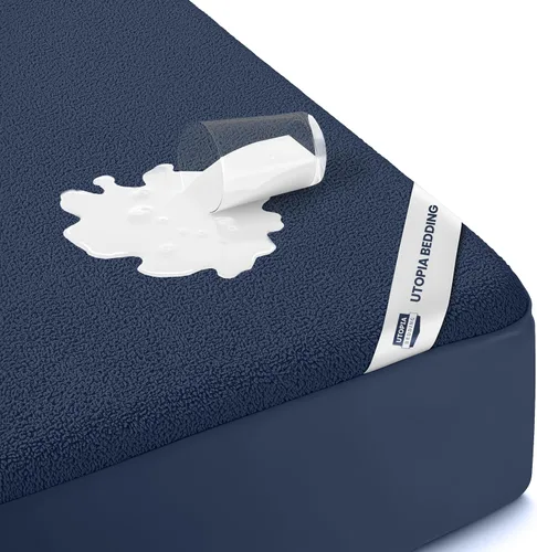 Miniatura 16 de Utopia Bedding – Protector impermeable de colchón tamaño individual, funda de colchón de terry premium de 200 GSM, transpirable, estilo ajustado