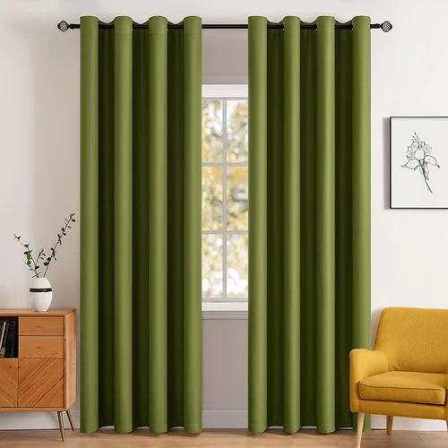 Miniatura 56 de MIULEE Cortinas opacas para dormitorio o sala de estar, juego de 2 paneles de cortina para ventana con aislamiento térmico y bloqueo de luz