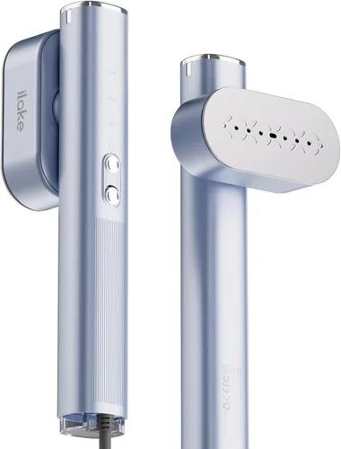 Miniatura 13 de Vaporizador para ropa, vaporizador portátil de 1000 W, tamaño de viaje, 100-240 V de doble voltaje, tanque de 4.1 fl oz, vapor de mano y plancha 2