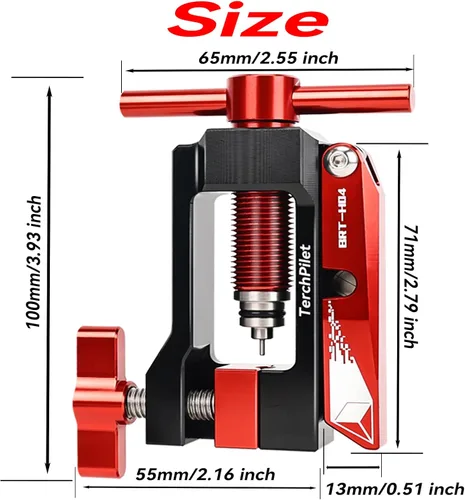 Miniatura 7 de Cortador de manguera hidráulica para bicicleta, destornillador de aguja y kit de 8 aceitunas de latón, cortes limpios y conexiones seguras, solución