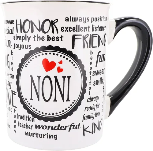 Cottage Creek Taza de café, taza de café de cerámica Noni de 16 onzas, regalos de cumpleaños para mujeres, abuela, nana, mimi, regalo de anuncio de