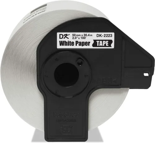 Miniatura 2 de Brother Cinta de papel blanco de longitud continua de impresora (DK2223) 1.969 in x 30,4 meses