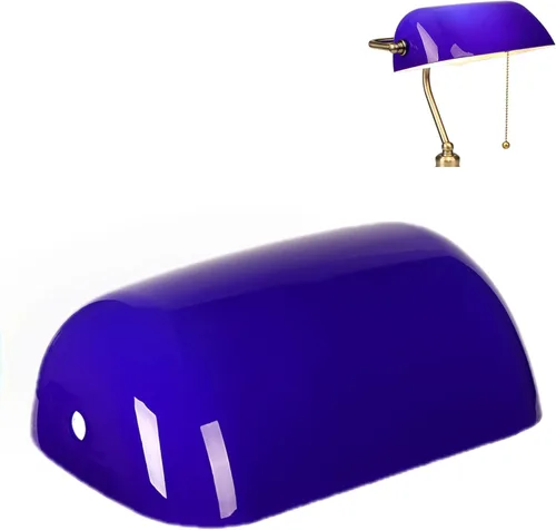 Miniatura 9 de FIRVRE Pantallas de lámpara para lámparas de mesa, pantalla de lámpara de cristal de banquero de repuesto, cubierta de lámpara de escritorio de Ámbar