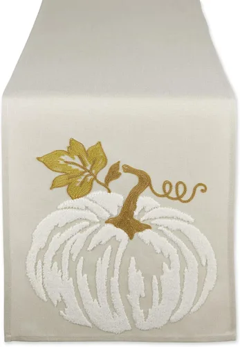 Miniatura 9 de DII Decoración de mesa de otoño bordada para comedor de Acción de Gracias, camino de mesa, 14 x 70 pulgadas, hojas de otoño