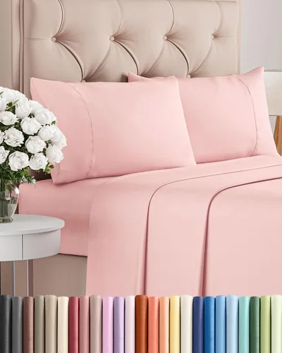 Miniatura 184 de Juego de sábanas Queen de 6 piezas, sábanas tamaño Queen, ropa de cama suave de lujo de hotel, refrescante, cómoda y transpirable, 1 encimera, 1 26