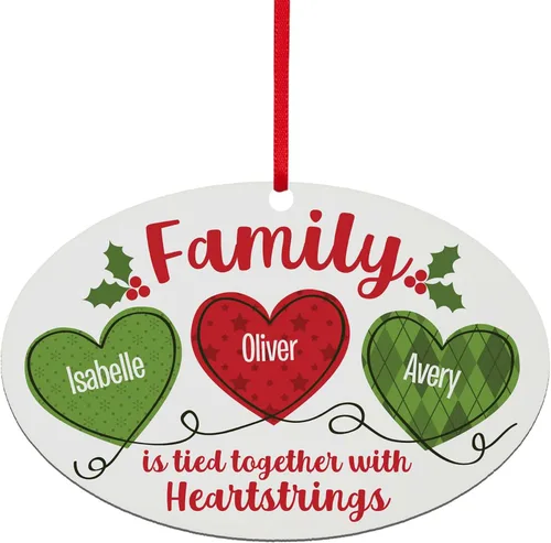 Miniatura 9 de Let's Make Memories Adorno de Navidad Personalizado - Adorno Conmemorativo 2025 para Amigos o Grupo de Amigos - Cualquier 2-6 Nombres - Decoración