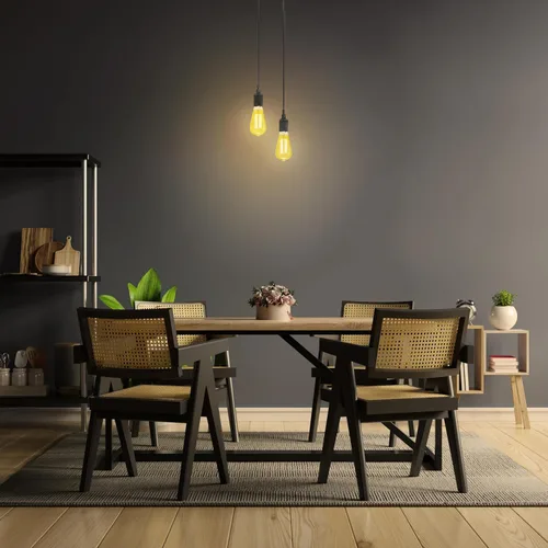 Miniatura 6 de Feit Electric ST19 Bombilla LED Edison vintage, equivalente a 40 W, regulable, luz cálida 2100, base E26, bombillas de iluminación de filamento fino