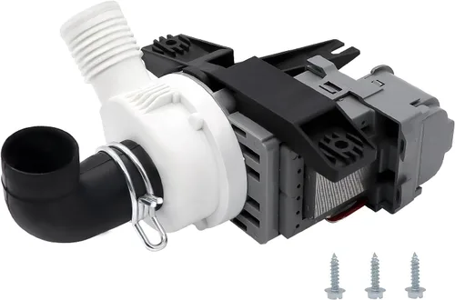 Bomba de drenaje para lavadora W10536347 W10155921 W10049390 con 3 tornillos de montaje para lavadora Whirlpool Kenmore Maytag, reemplazo W10217134