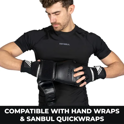 Miniatura 7 de Sanabul Guantes de boxeo de gel esenciales para hombres y mujeres, Kickboxing MMA, guantes de Muay Thai y bolsa pesada para entrenamiento de boxeo