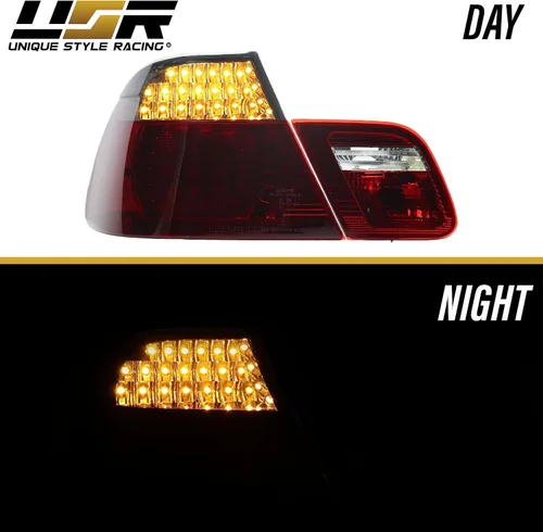 Miniatura 6 de 00-03 E46 2D Luces Traseras - Actualización LED Ahumado de Estilo Europeo Juego de Lámparas Traseras (Izquierda + Derecha, Interior + Exterior)