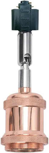 Miniatura 25 de Paquete de 1 unidad de diseño retro E26/E27 con base de título ajustable, ángulo de título rotado, sistema H, mini iluminación de cabeza de pista