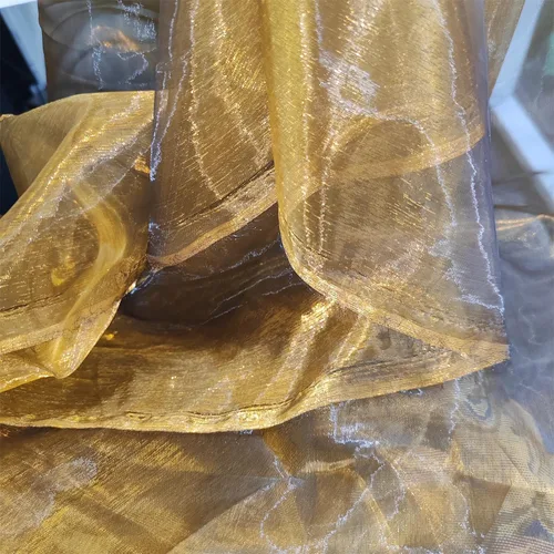 Miniatura 4 de Tela de organza transparente ligera de dos tonos, tela de gasa holográfica iridiscente de encaje, tela de tul oganza para vestido, fiesta, fondo
