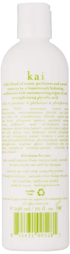 Miniatura 2 de kai Acondicionador, 10 onzas líquidas, acondicionador vegano para cabello infundido con aceite de argán para un cabello sedoso y sin encrespamiento.