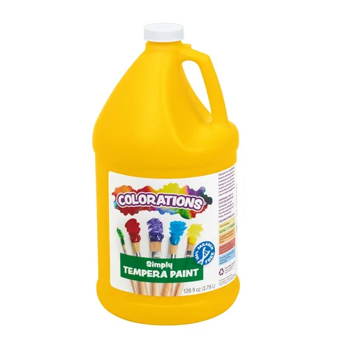 Miniatura 17 de Colorations Pintura de témpera simple sin parabenos para niños, juego de 11 galones, pintura vibrante para póster y aula, fabricada en Estados