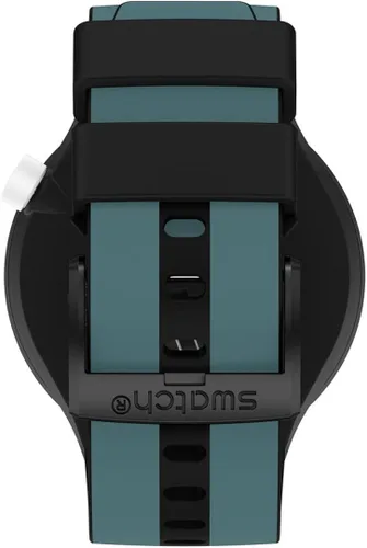 Miniatura 6 de Swatch Reloj de cuarzo biocerámico grande y audaz, Negro