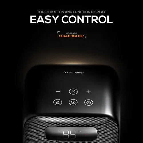 Miniatura 7 de MORENTO Calentador de espacio, calentadores de espacio portátiles para uso en interiores, control automático de temperatura, calentador eléctrico