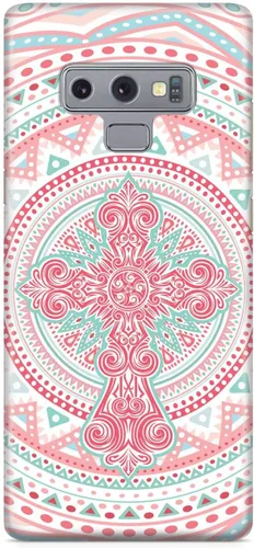 Miniatura 20 de Inspired Cases - Compatible with iPhone Xs Max Case - 3D Textured Protective Phone Case for Apple iPhone Xs Max - Ornate Cross - Coral and Mint