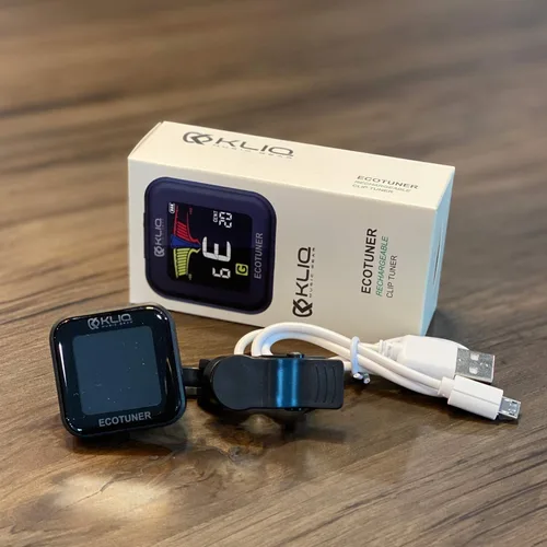 Miniatura 8 de KLIQ EcoTuner - Afinador de clip recargable USB para todos los instrumentos (con cable de carga incluido)
