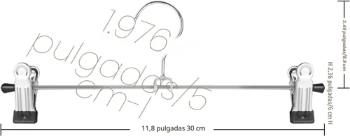 Miniatura 2 de NORTHERN BROTHERS Perchas para pantalones, paquete de 30 perchas para faldas para mujeres, perchas ajustables para hombres, niños, jeans