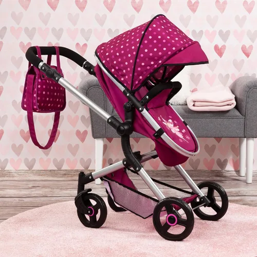 Miniatura 4 de Bayer Design City Baby Doll Pram, rosa oscuro