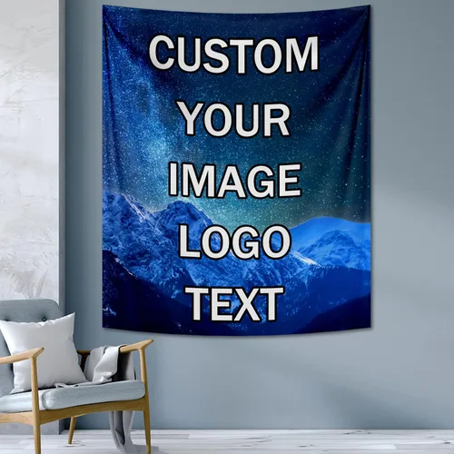 Miniatura 10 de kioskbanks Tapiz personalizado con foto para dormitorio, tapiz de pared personalizado con tu propia imagen, telón de fondo para decoración del hogar
