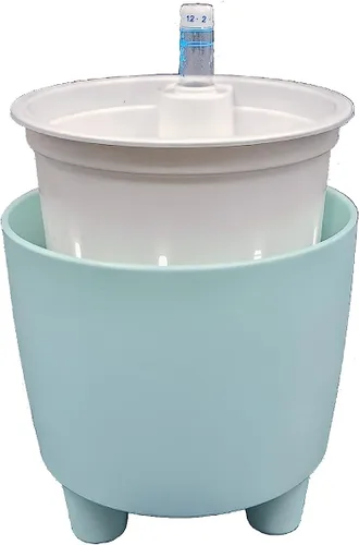 Miniatura 4 de Paquete de 4 mini macetas con indicador de nivel de agua para violetas africanas, plantas de interior pequeñas