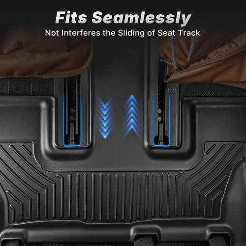 Miniatura 6 de OEDRO Alfombrillas para Toyota Sienna 2025 2024-2021 de 7 asientos, ajuste personalizado TPE para todo tipo de clima, alfombrillas Sienna