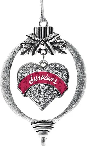Miniatura 219 de Inspired Silver - Adorno con dije de hermana gemela - Adornos navideños de plata con circonitas cúbicas