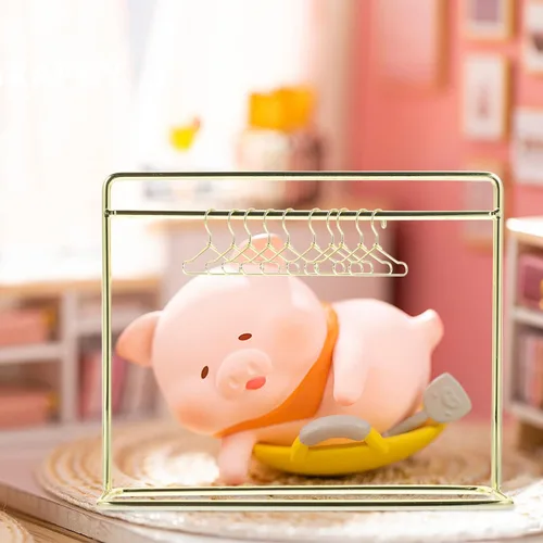 Miniatura 2 de Toddmomy Perchero miniatura para casa de muñecas con 10 mini perchas de ropa de muñecas de metal, soporte de exhibición de ropa de muñecas de 5.90 x