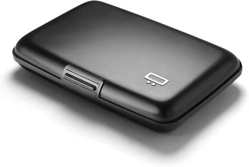 Miniatura 57 de ÖGON -DESIGNS- Portatarjetas de aluminio, protección RFID contra fraude y desmagnetización, billetera compacta, funda inteligente modelo STOCKHOLM V1