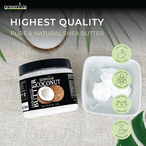 Miniatura 9 de GreenIVe - Aceite de coco crudo virgen 100% puro - Orgánico - Puro - Virgen - Exclusivo en Amazon (16 onzas)