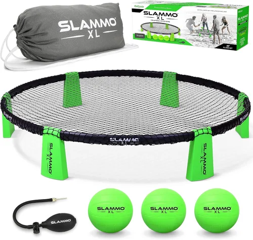 GoSports Slammo XL Juego enorme red de 48 pulgadas, ideal para principiantes, jugadores más jóvenes o juegos en grupo