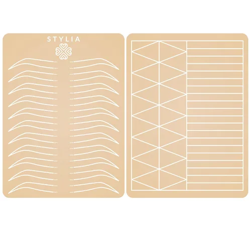 Miniatura 8 de Stylia Hoja de piel falsa de práctica de Microblading para tatuaje de cejas, piel falsa para tatuaje, aguja de micro cuchillas, maquillaje de cejas